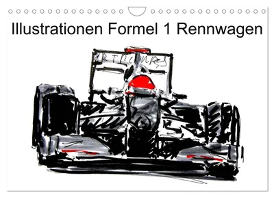 Produktbild von Illustrationen Formel 1 Rennwagen (Wandkalender 2027 DIN A4 quer), CALVENDO Monatskalender