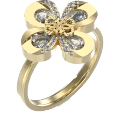 Produktbild von Guess Amazing Blossom Ring Einheitsgröße Nicht-Edelmetall