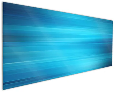 Produktbild von Wallario Küchenrückwand aus Glas, Größe: 125 x 50 cm, Motiv: Blau und schwarz gestreift - Abstraktes Streifenmuster | Spritzschutz | abwischbar | pflegeleicht | in
