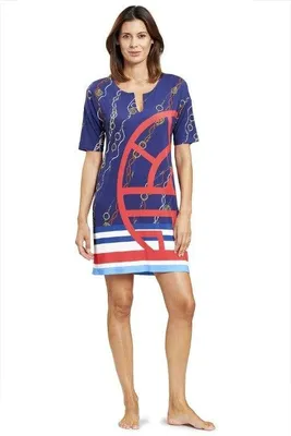 Produktbild von Feraud Marine Strandkleid 3205072 Blau - größe 48
