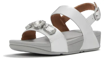 Productafbeelding van FITFLOP FitFlop Lulu Ultra-Jewel Metallic Back-Strap Sandals ZILVER 36