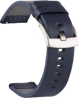Produktbild von BStrap Fine Leather Armband für Xiaomi Amazfit GTR Mini, blue