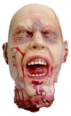 Produktbild von Abgehackter, blutiger Kopf lebensgroß Halloween Deko