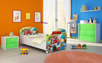 Produktbild von ACMA I Jugendbett Kinderbett Junior-Bett Komplett-Set mit Matratze Lattenrost Weiß 45 Mechaniker 180x80
