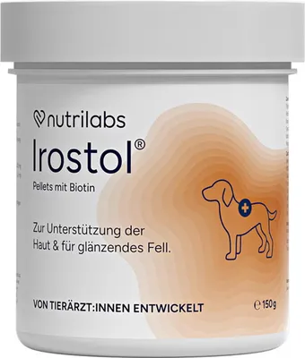 Produktbild von NutriLabs Irostol Pellets 150 g | Hautstoffwechsel & glänzendes Fell bei Hunden