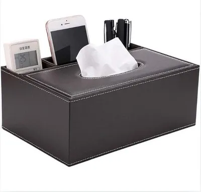 Image de Porte-mouchoirs - Boîte à mouchoirs - Organisateur de rangement - pour la maison, la voiture et le bureau