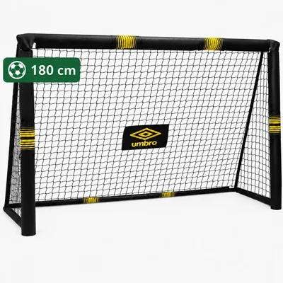 Produktbild von Umbro Umbro Fußballtor - 180 x 120 x 60cm - Fußballtor groß - Metall - schwarz/gelb