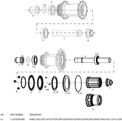 Produktbild von Zipp Endkappen Für Cognition Disc Hinterradnaben Sram Xdr Schwarz 12 x 142 mm Schwarz 12 x 142 mm