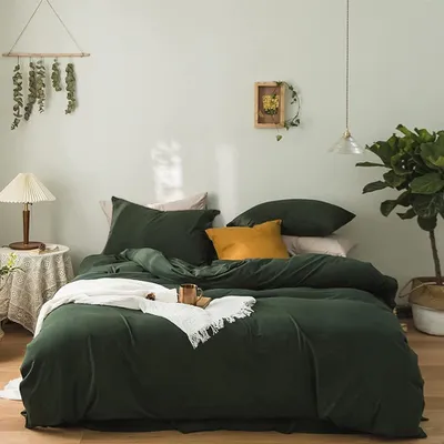 Produktbild von TRANKIELO® - Bettwäsche-Set, 200 x 200 cm - Mikrofaser, bügelfrei, knitterarm - Inklusive 2 Kopfbezügen, 80 x 80 cm