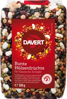 Produktbild von Davert - Bunte Hlsenfrchte - 500g
