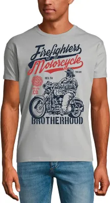 Produktbild von Herren Grafik T-Shirt Feuerwehr-Motorrad-Bruderschaft - für Motorradfahrer – Firefighters Motorcycle Brotherhood - For Motorcyclists