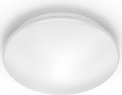 Image de Plafonnier Intérieur Led 10w 1100lm 4000k Lumiere Neutre Mod. Moire ø25x6,8cm Philips