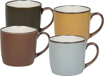 Produktbild von WAECHTERSBACH 4150000016 Becher Set JUST COFFEE 4 Stk. im Geschenkkarton, Bone China