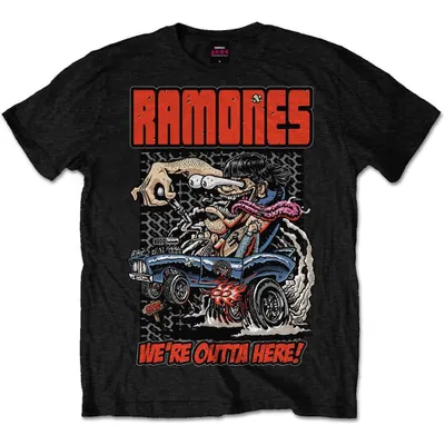 Produktbild von Ramones Outta Here Black XL T-Shirt