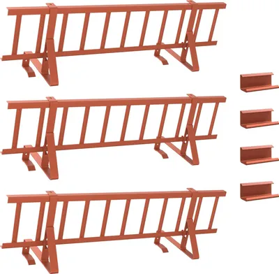 Image de vidaXL Pelle à neige pour toit Rouge 300 x 29,5 x 34,5 cm Acier