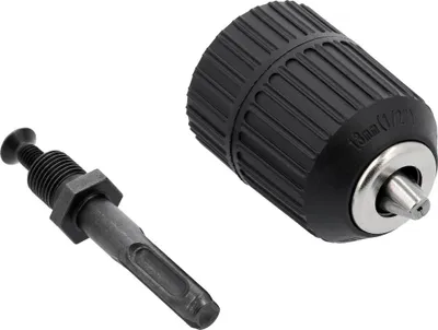 Produktbild von YATO Selbstspann-Bohrfutter mit SDS-Plus Adapter & Schlüssel – 1,5–13 mm 1/2' 20UNF, Cr40 & Kohlenstoffstahl, stabil & präzise