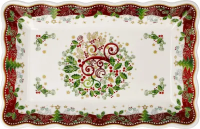 Immagine prodotto di Goebel Schale Palais Royal - Karree, Weihnachtsmotiv, Porzellan, Bunt, 22 x 14 cm, 51001631