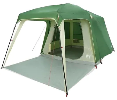 Image de Tente de camping, modèle dôme, pour 5 personnes, imperméable, montage facile, couleur vert armée