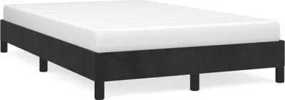 Image de vidaXL Cadre de lit sans matelas noir 120x190 cm velours