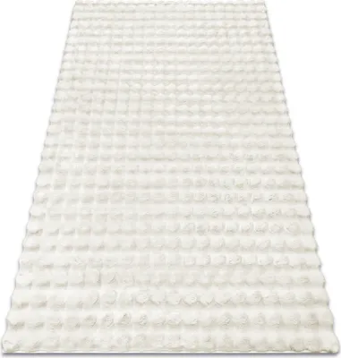 Produktbild von Teppich BUBBLE weiß 11 IMITATION VON KANINCHENFELL 3D - strukturell Weiß 120x170 cm