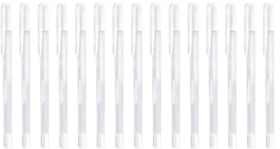 Produktbild von PromoHome® 15 Stück weiße Gelstifte, 0,8 mm Spitze – schnell trocknende Acrylstifte für schwarzes Papier, Zeichnungen und