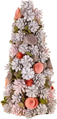 Obrázok produktu pre Malý stromček MAGICHOME WEIHNACHTEN, zdobený, ružový, 40 cm