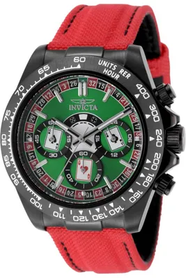 Obrázek produktu pro Invicta Speedway 50518 Pánské Hodinky - Quartz Hnutí - Nerezová Ocel se Zeleným Ciferníkem - 40 mm