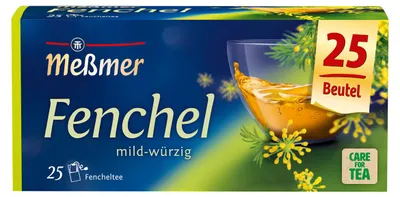 Zdjęcie produktu dla Meßmer Fennel Herbata ziołowa delikatna aromatyczna pyszna 25 torebek 75g