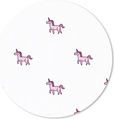 Produktbild von MuchoWow® Mauspad Mousepad Mädchen - Einhorn - Rosa - Muster - Mädchen - Kind - Kinder 40x40 cm - Mousepads - Maus Mat - Pad - Mausunterlage - Schreibtisch Accessoires
