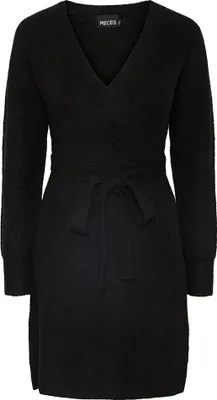 Produktbild von Pieces Ellen Langärmliges Kurzes Kleid Schwarz M Frau Schwarz M
