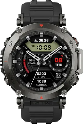 Produktbild von Amazfit T-Rex Ultra, 3,53 cm (1.39"), AMOLED, Touchscreen, WLAN, GPS, 89 g