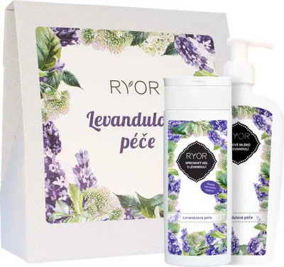 Image de RYOR Coffret lavande gel douche 200 ml + lait corporel 300 ml