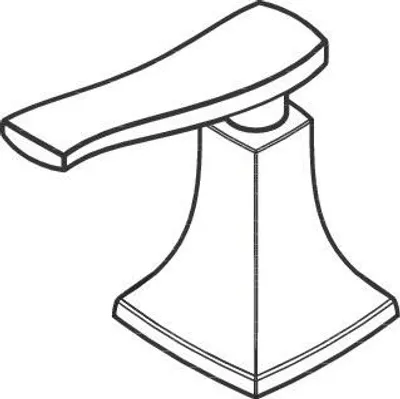 Produktbild von HANSGROHE 31292000 Griff Warmwasser Metris Classic