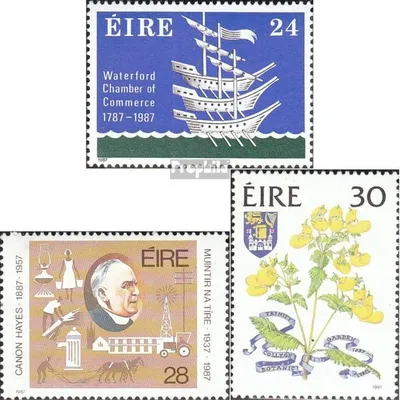 Produktbild von Briefmarken Irland 1987 Mi 619,620,621 (kompl.Ausg.) postfrisch Handelskammer