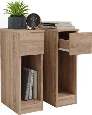 Obrázek produktu pro Vicco Noční stolek Enton, 20 x 59.5 cm Sada 2 kusů, Sonoma