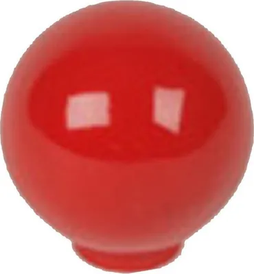 Image de Bouton de meuble Boule rouge abs H.29 x l.28 x P.28 mm