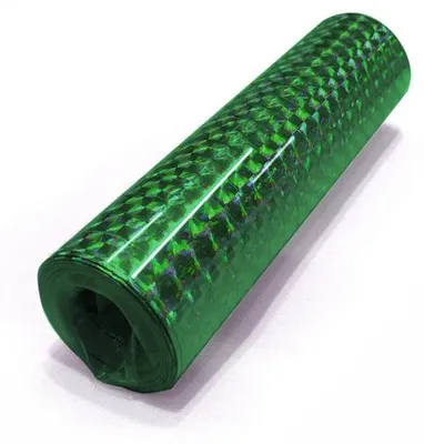 Produktbild von 1 Rolle Papier Luftschlangen grün metallic holografisch