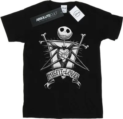Produktbild von Disney - "Nightmare Before Christmas Misfit" T-Shirt für Damen BI41438 (3XL) (Schwarz)