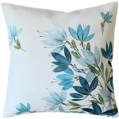 Immagine prodotto di Fodera per cuscino LOREEN 40 x 40 cm con motivo di foglie - colori vivaci