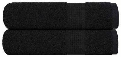 Zdjęcie produktu dla Ręczniki kąpielowe vidaXL FROGN, 2 szt., czarne, 100 x 150 cm, 360 g/m²