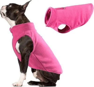 Produktbild von Warme Fleece-Hundemantel, Winterhundekleidung, dicke warme Hundevest für Herbst und Winter