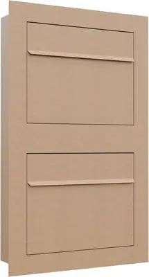 Image de Boîte aux lettres en acier inoxydable Boîte aux lettres murale Mailbox 47x15x74,5 cm ; bronze