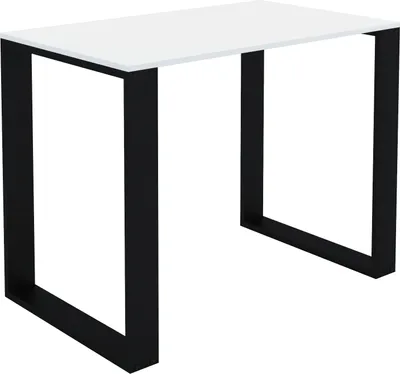 Obrázek produktu pro AKKE Bílý stůl LOFT s černými nohami DxŠxV: 80x40x75 cm