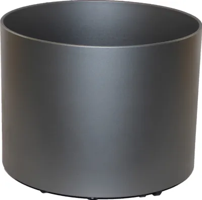 Produktbild von Kunststoff Hydro Blumenkübel Elegance RU37 anthrazit metallic hb Rollen Ø 37.0cm Höhe 37.0cm