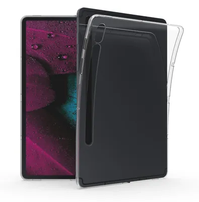 Produktbild von kwmobile Hülle kompatibel mit Samsung Galaxy Tab S9 / S8 / S7 Hülle - weiches TPU Silikon Case transparent - Tablet Cover Transparent