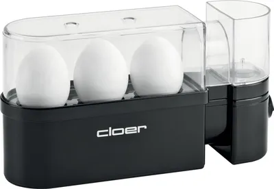 Obrázok produktu pre Cloer 6020, 3 vajec, Plast, Čierna, 300 W, 230 V, 65 mm