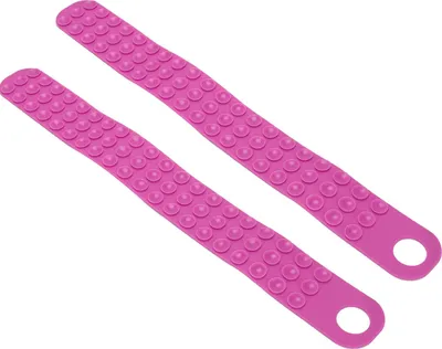 Image de 2 pièces de ceinture de décongélation en silicone facile à suspendre, ceinture de fixation pour décongélation rapide de viande, steak et poisson congelés, couleur rose