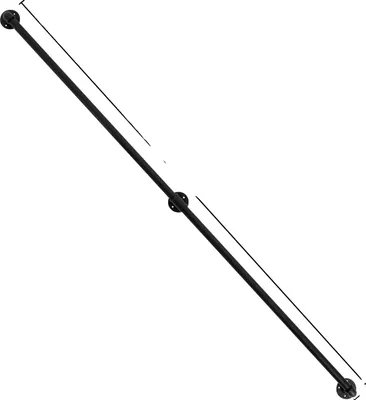 Obrázek produktu pro Schodišťové madlo, pozinkované železo, montáž na zeď, 213 cm