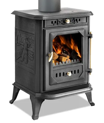 Produktbild von - Kleiner Gusskaminofen Modell JA001, Holz&Kohle - 7kW