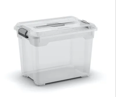 Obrázok produktu pre KIS Moover Box S, Odkladacia schránka, Priehľadná, Obdĺžnikový, Jednofarebné, Vnútorný, Vonkajší, Priehľadná